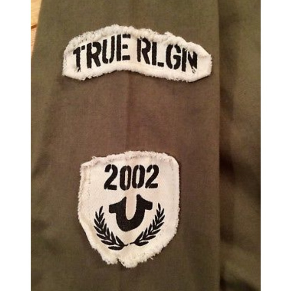 TRUE RELIGION Brand ( MED ) Military Patch Parka - Picture 4 of 8